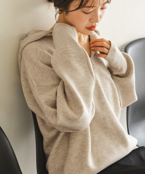 Noble（ノーブル）の「《追加》接結タック編みフードプルオーバー2