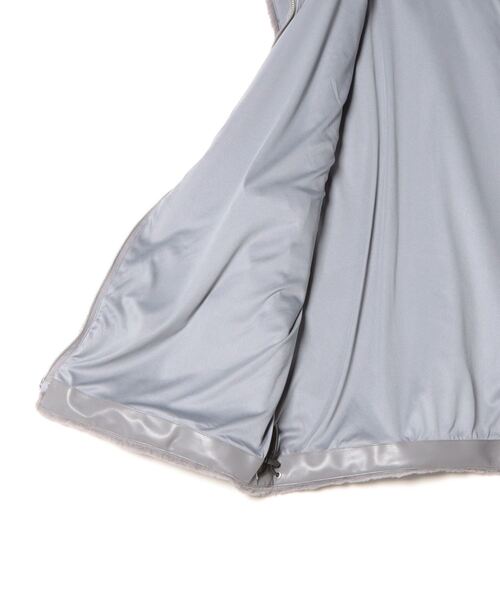 【セール】MMMM/フェイクファー スタンドカラーベスト（ベスト）｜MMMM（エムエムエムエム）