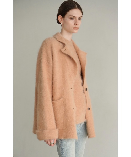 ジャケット・アウター CLANE ANGOLA TAILORED KNIT JACKET CLANE - アンゴラ テーラードジャケット - ANGOLA TAILORED KNIT