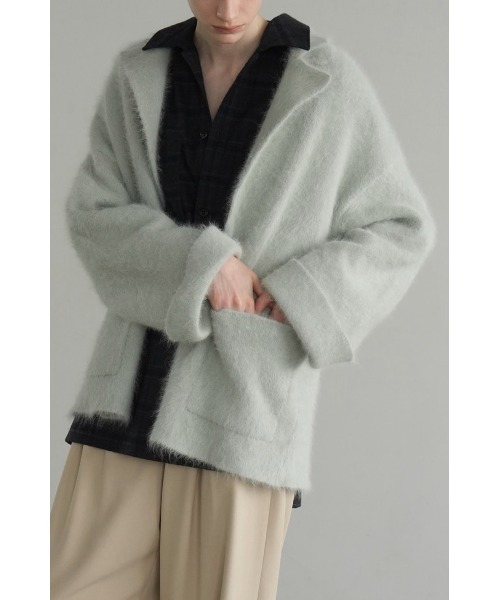 【新品タグ付】CLANE ANGOLA TAILORED KNIT JACKET CLANE - アンゴラ テーラードジャケット - ANGOLA TAILORED KNIT