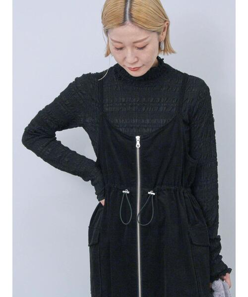 Samansa Mos2 blue（サマンサモスモスブルー）の「フリル衿