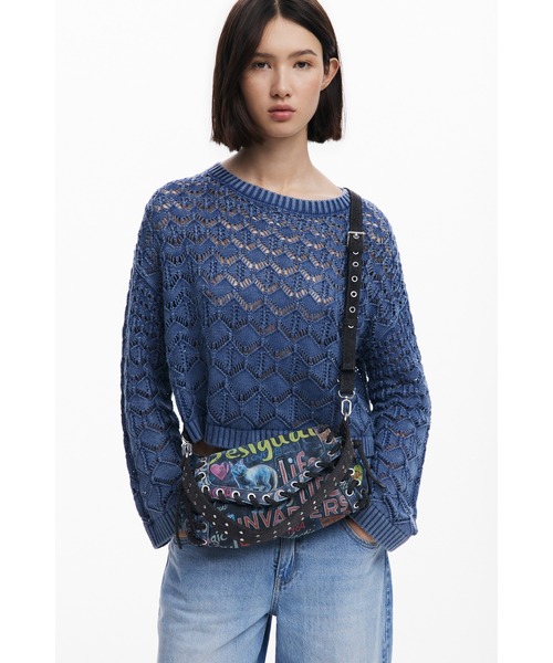 ♦Desigual♦　バンジー柄・ショルダーバッグ　☆新品・未使用品☆ Desigual｜【SNSで話題】グラフィティプリントショルダーバッグ