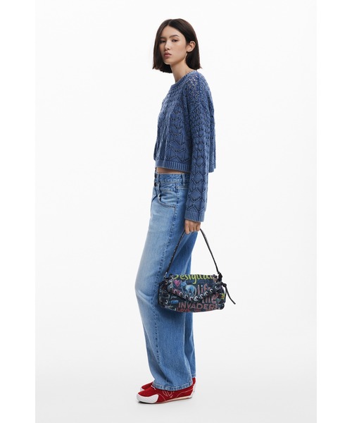 Desigual(デシグアル)の「【SALE対象外】グラフィティデニムショルダー ミニバッグS(ボディバッグ/ウエストポーチ・レディース・マルチ・FREE)」の8枚目の写真