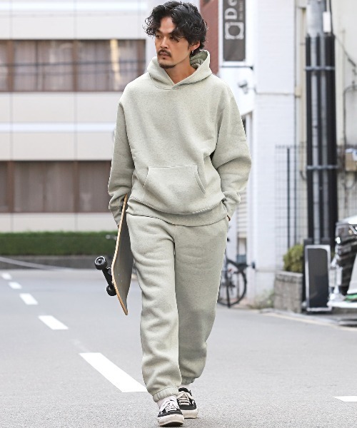 LUXSTYLE（ラグスタイル）の「ビッグシルエット裏起毛プルパーカー（パーカー・メンズ・チャコールグレー/ホワイト/ブラック・XL/M/L）」の22枚目の写真