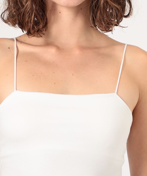 EDITION(エディション)の「レーヨンナイロン クロップド ブラトップ(キャミソール・レディース・ホワイト/ブラック・36/34)」の9枚目の写真
