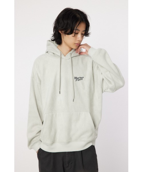 RODEO CROWNS WIDE BOWL(ロデオクラウンズワイドボウル)の「faux suede backboa フーディー(パーカー・メンズ・ライトグレー/ターコイズブルー/チャコールグレー・LARGE/MEDIUM)」の1枚目の写真