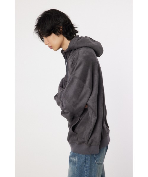 RODEO CROWNS WIDE BOWL(ロデオクラウンズワイドボウル)の「faux suede backboa フーディー(パーカー・メンズ・ライトグレー/ターコイズブルー/チャコールグレー・LARGE/MEDIUM)」の19枚目の写真