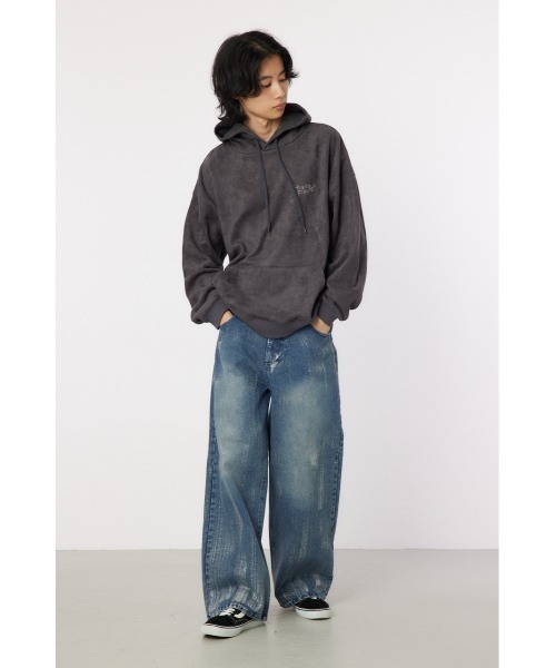 RODEO CROWNS WIDE BOWL(ロデオクラウンズワイドボウル)の「faux suede backboa フーディー(パーカー・メンズ・ライトグレー/ターコイズブルー/チャコールグレー・LARGE/MEDIUM)」の17枚目の写真