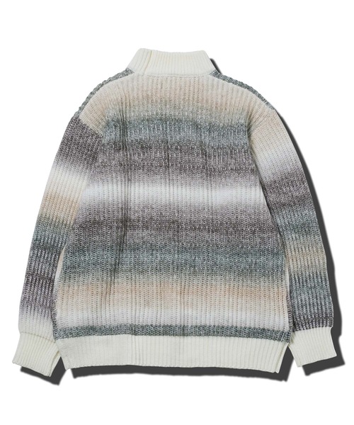 jiggys shop(ジギーズショップ)の「グラデーション畦編みモックネックニットセーター(ニット/セーター・メンズ・ブラックミックス/ブラウン系その他・X-LARGE/LARGE/MEDIUM)」の10枚目の写真