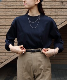 [⭐︎再値下げ⭐︎]Shinzone シンゾーン　コンパクトTシャツ ネイビー THE SHINZONE｜ザ シンゾーンのTシャツ/カットソー（ブルー