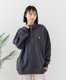 【(What it isNt)ART BY MARKGONZALES / (ワットイットイズント) アートバイ マークゴンザレス】バックプリントハーフジップスウェットトレーナー