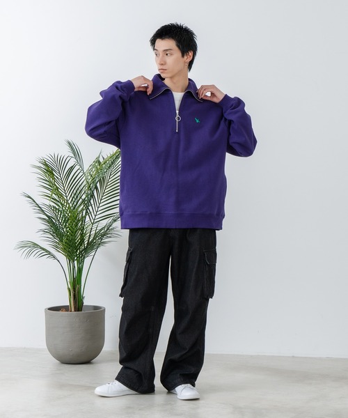 MarkGonzalesジャケット・スウェット・ハーフジップスウェット3SET Mark Gonzales (マークゴンザレス) 裏起毛 バックロゴ RELAX FIT