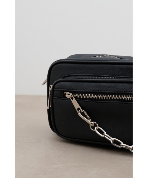 AZUL by moussy（アズールバイマウジー）の「アウトポケットスクエアショルダーバッグ（ショルダーバッグ・レディース・シルバー/ブラック・FREE）」の17枚目の写真