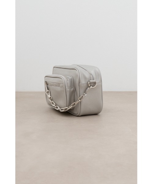 あおい様専売 moussy バッグ ホワイト AZUL BY MOUSSY ショルダーバッグ ロゴエンボスショルダーバッグ