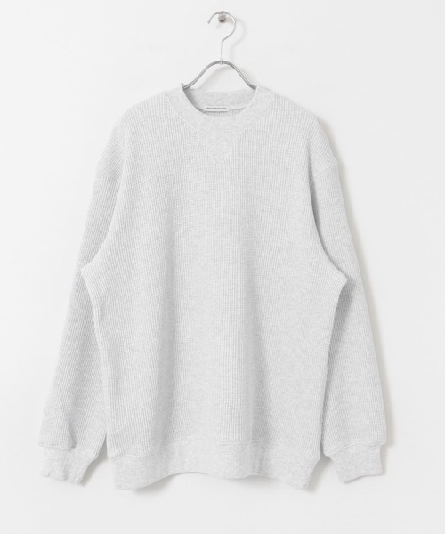 URBAN RESEARCH DOORS(アーバンリサーチドアーズ)の「『XLサイズ/WEB限定』『UR TECH』裏起毛ワッフルロングスリーブTシャツ(Tシャツ/カットソー・メンズ・ホワイト/ブラウン/ネイビー/ホワイト系その他・MEDIUM/LARGE/X-LARGE)」の12枚目の写真