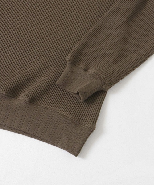 URBAN RESEARCH DOORS(アーバンリサーチドアーズ)の「『XLサイズ/WEB限定』『UR TECH』裏起毛ワッフルロングスリーブTシャツ(Tシャツ/カットソー・メンズ・ホワイト/ブラウン/ネイビー/ホワイト系その他・MEDIUM/LARGE/X-LARGE)」の15枚目の写真