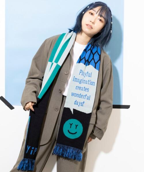 L.H.P（エルエイチピー）の「yipyip/イップイップ/SOCCER MUFFLER（マフラー・レディース・ブラック・F）」の12枚目の写真