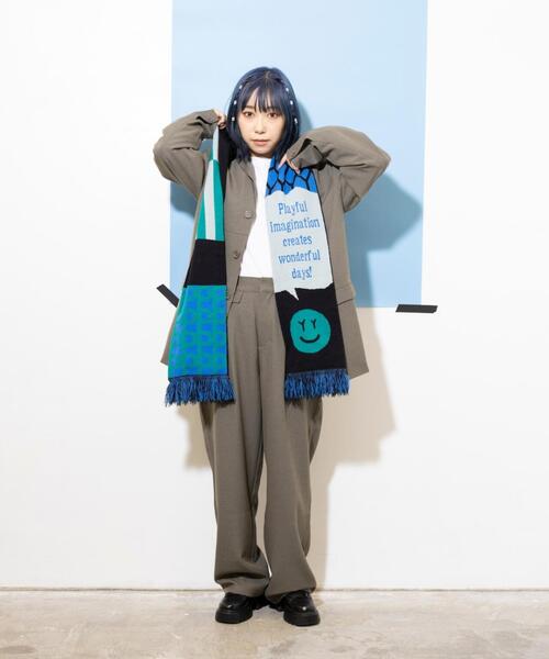 L.H.P（エルエイチピー）の「yipyip/イップイップ/SOCCER MUFFLER（マフラー・レディース・ブラック・F）」の8枚目の写真