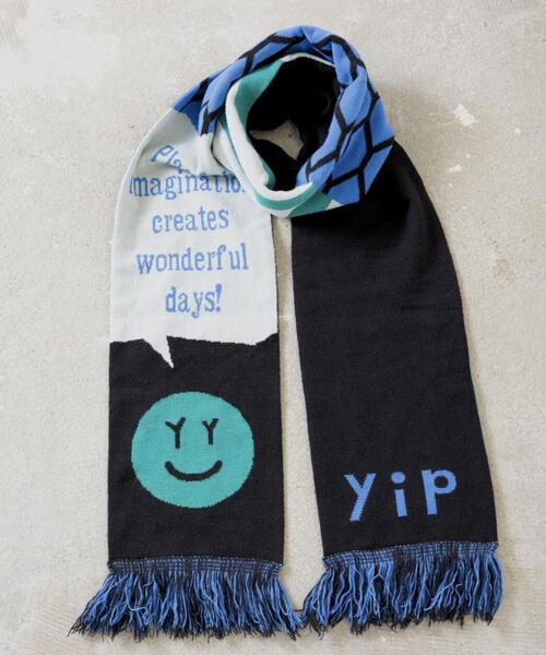 L.H.P（エルエイチピー）の「yipyip/イップイップ/SOCCER MUFFLER（マフラー・レディース・ブラック・F）」の4枚目の写真