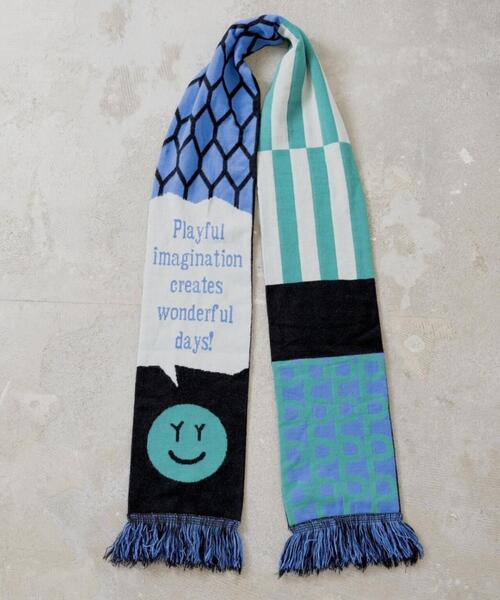 L.H.P（エルエイチピー）の「yipyip/イップイップ/SOCCER MUFFLER（マフラー・レディース・ブラック・F）」の2枚目の写真