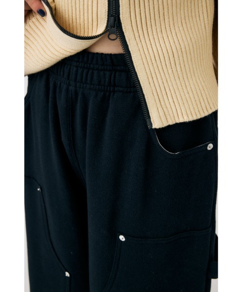 MOUSSY（マウジー）の「UOM DOUBLE KNEE スウェットパンツ（スウェットパンツ・レディース・ブラック/オフホワイト・2/1）」の22枚目の写真