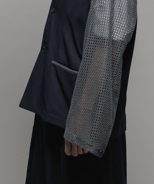 Shadow stripe tailored jacket/シャドーストライプテーラード