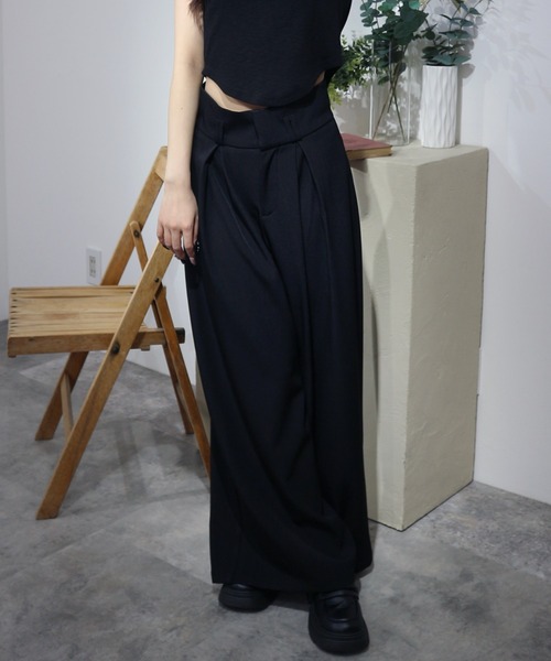 UNISEX】Wide Tuck Slacks / ワイドタックスラックス（スラックス
