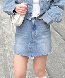 INGNI（イング）の「カットオフデニムスカート（デニムスカート）」