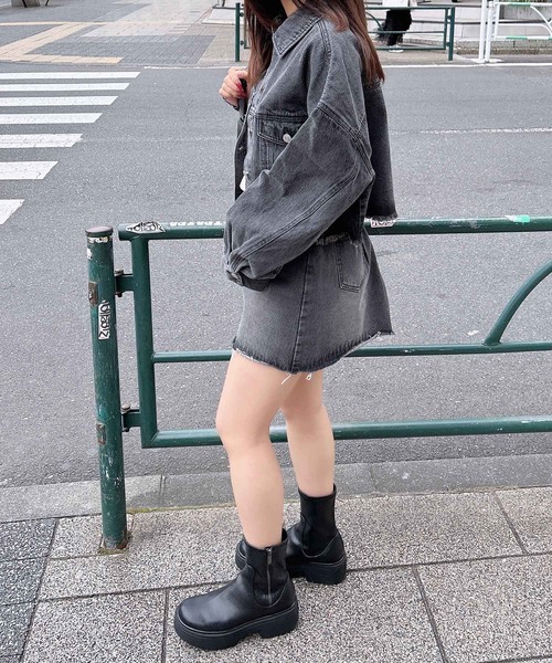 INGNI（イング）の「カットオフデニムスカート（デニムスカート・レディース・ブルー系その他/ブルー系その他3/グレー・FREE）」の10枚目の写真