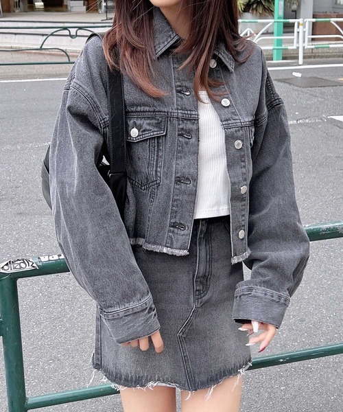 INGNI（イング）の「カットオフデニムスカート（デニムスカート・レディース・ブルー系その他/ブルー系その他3/グレー・FREE）」の12枚目の写真