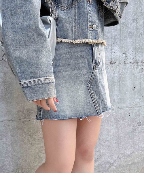 INGNI（イング）の「カットオフデニムスカート（デニムスカート・レディース・ブルー系その他/ブルー系その他3/グレー・FREE）」の15枚目の写真