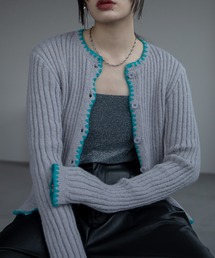 VACANCY（ヴァカンシー）の「配色ステッチニットカーディガン/新色追加（カーディガン/ボレロ）」