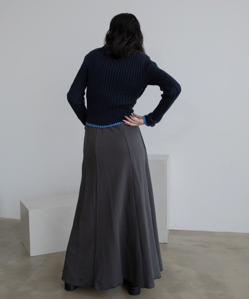 VACANCY（ヴァカンシー）の「配色ステッチニットカーディガン/新色追加（カーディガン/ボレロ・レディース・ブルー/ネイビー/ボルドー/グレー/ブラック/イエロー・FREE）」の19枚目の写真