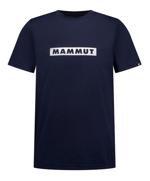 【美品】MAMMUT マムート タイト 刺繍ロゴ シャツ Mサイズ 登山等に QD ロゴ プリント Tシャツ アジアンフィット メン / QD Logo