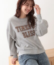 b4143【キューティーブロンド】レディース　スウェット　長袖　ライトグレー　M Cutie Blonde｜キューティーブロンドのスウェット通販 - ZOZOTOWN