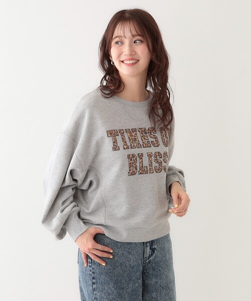 Cutie Blonde(キューティーブロンド)の「【洗える/S-LL】選べる6柄 ドルマンスウェット(スウェット・レディース・グレー系/ネイビー系/ライトグレー系1/チャコールグレー/チャコール/ホワイト系4・01/02/03/04)」の8枚目の写真