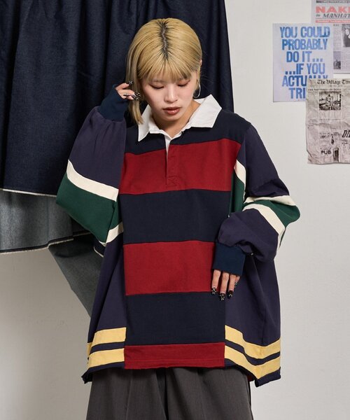 etsinta（エシンタ）の「【etsinta】リメイクラガーオーバーTEE（T 