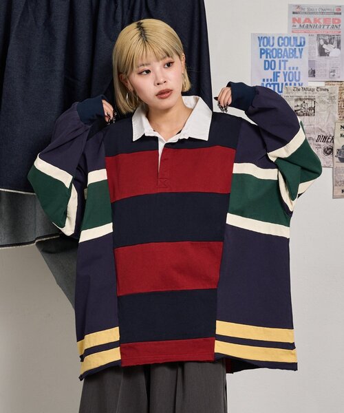 etsinta（エシンタ）の「【etsinta】リメイクラガーオーバーTEE（T 