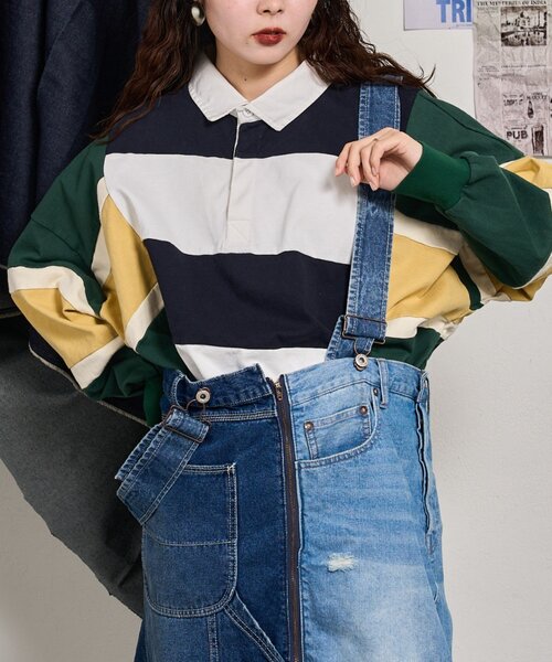 セール】【etsinta】リメイクラガーオーバーTEE（Tシャツ