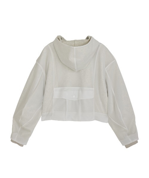 Ameri（アメリ）の「NUDE SHEER REVERSIBLE HOODIE（パーカー）」 - WEAR