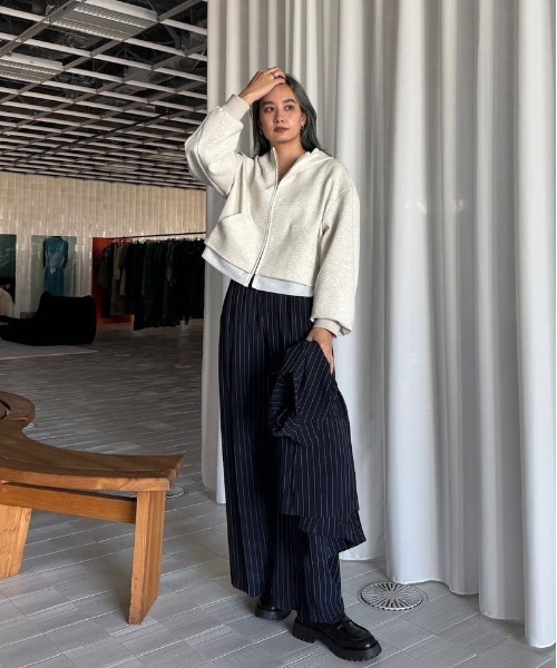 Ameri（アメリ）の「NUDE SHEER REVERSIBLE HOODIE（パーカー）」 - WEAR