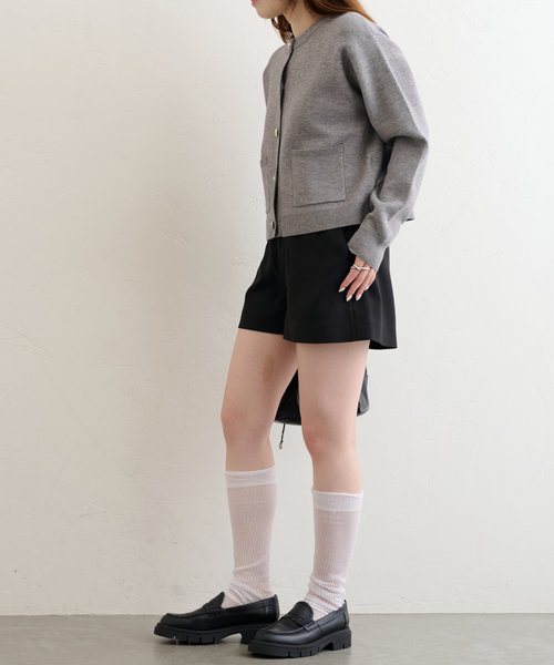 U by SPICK&SPAN(ユーバイスピックアンドスパン)の「ショートパンツ(その他パンツ・レディース・ブラック・36/38)」の6枚目の写真
