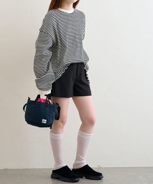 U by SPICK&SPAN(ユーバイスピックアンドスパン)の「ショートパンツ(その他パンツ・レディース・ブラック・36/38)」の15枚目の写真