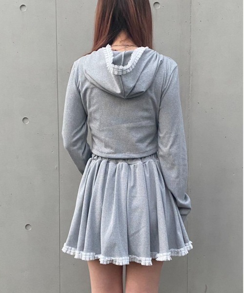 セール】WEGO/【セットアップ】レーススウェットショート丈