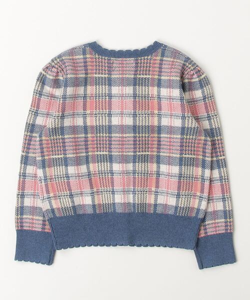 Polo Ralph Lauren チェック柄カーディガン セール】チェック スカラップドトリム コットン カーディガン