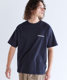 Dickies 天竺バック刺繍プリントクルーネック半袖Tシャツ