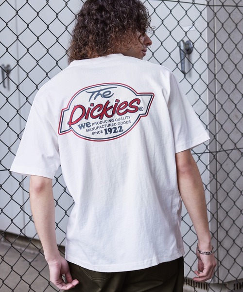 Dickies（ディッキーズ）の「Dickies 天竺バック刺繍プリントクルーネック半袖Tシャツ（Tシャツ/カットソー・メンズ・ネイビー/ブラック/ホワイト/ダークグリーン・LL/M/L）」の7枚目の写真
