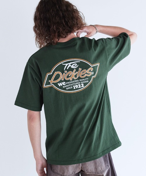Dickies（ディッキーズ）の「Dickies 天竺バック刺繍プリントクルーネック半袖Tシャツ（Tシャツ/カットソー・メンズ・ネイビー/ブラック/ホワイト/ダークグリーン・LL/M/L）」の19枚目の写真