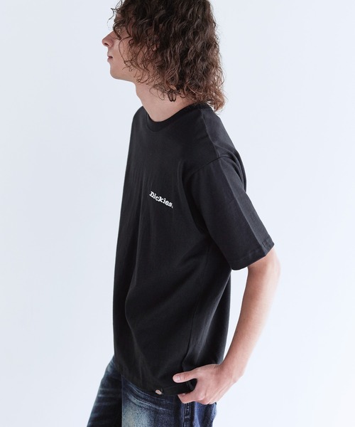 Dickies（ディッキーズ）の「Dickies 天竺バック刺繍プリントクルーネック半袖Tシャツ（Tシャツ/カットソー・メンズ・ネイビー/ブラック/ホワイト/ダークグリーン・LL/M/L）」の11枚目の写真