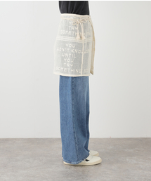 ●完売●【FRAMeWORK】ヴィンテージライクレースエプロンスカート FRAMeWORK（フレームワーク）の「ヴィンテージライクレース